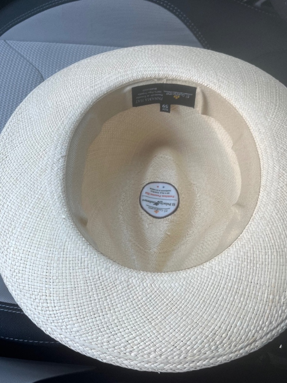 Panama Hat (Unisex) Handmade Montecristi Brand New NWT El Palacio Sz 59 Lg - Picture 3 of 9